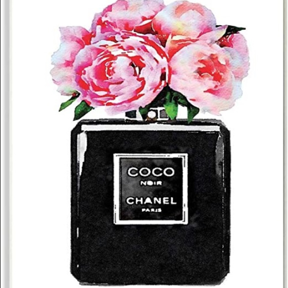 Stupell Industries Glam Coco Perfume Bottle Peony